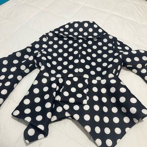 WHY Original top size L. White and black poka dots.